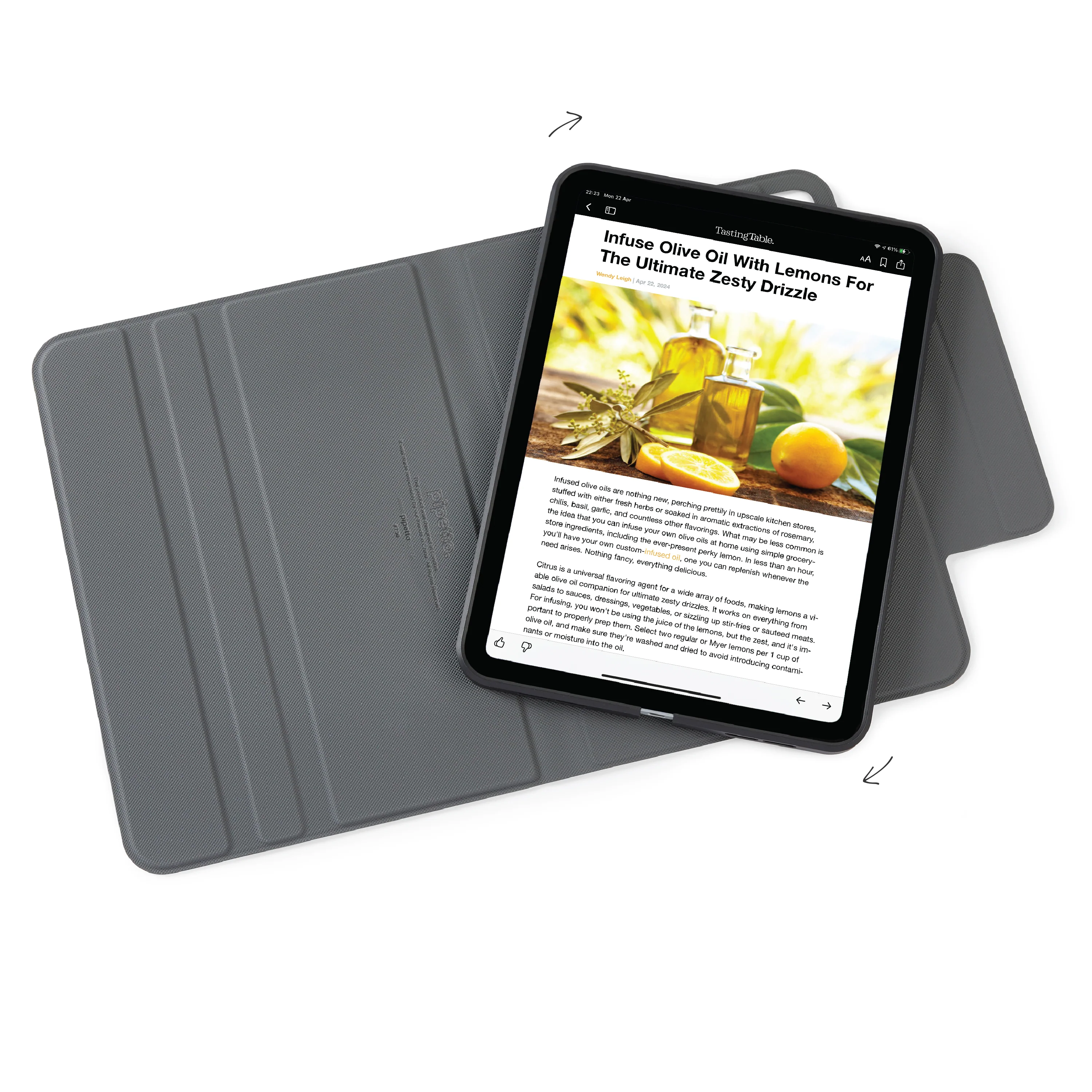 Pipetto Rotating Folio Case voor 11-inch iPad Pro (M5/M4) - Zwart - Image 6
