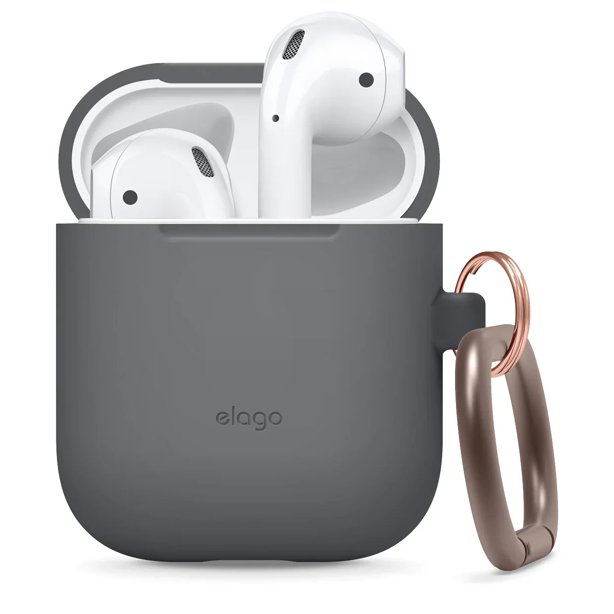 EOL Elago Silicone Case voor AirPods (1e & 2e gen) - Donkergrijs