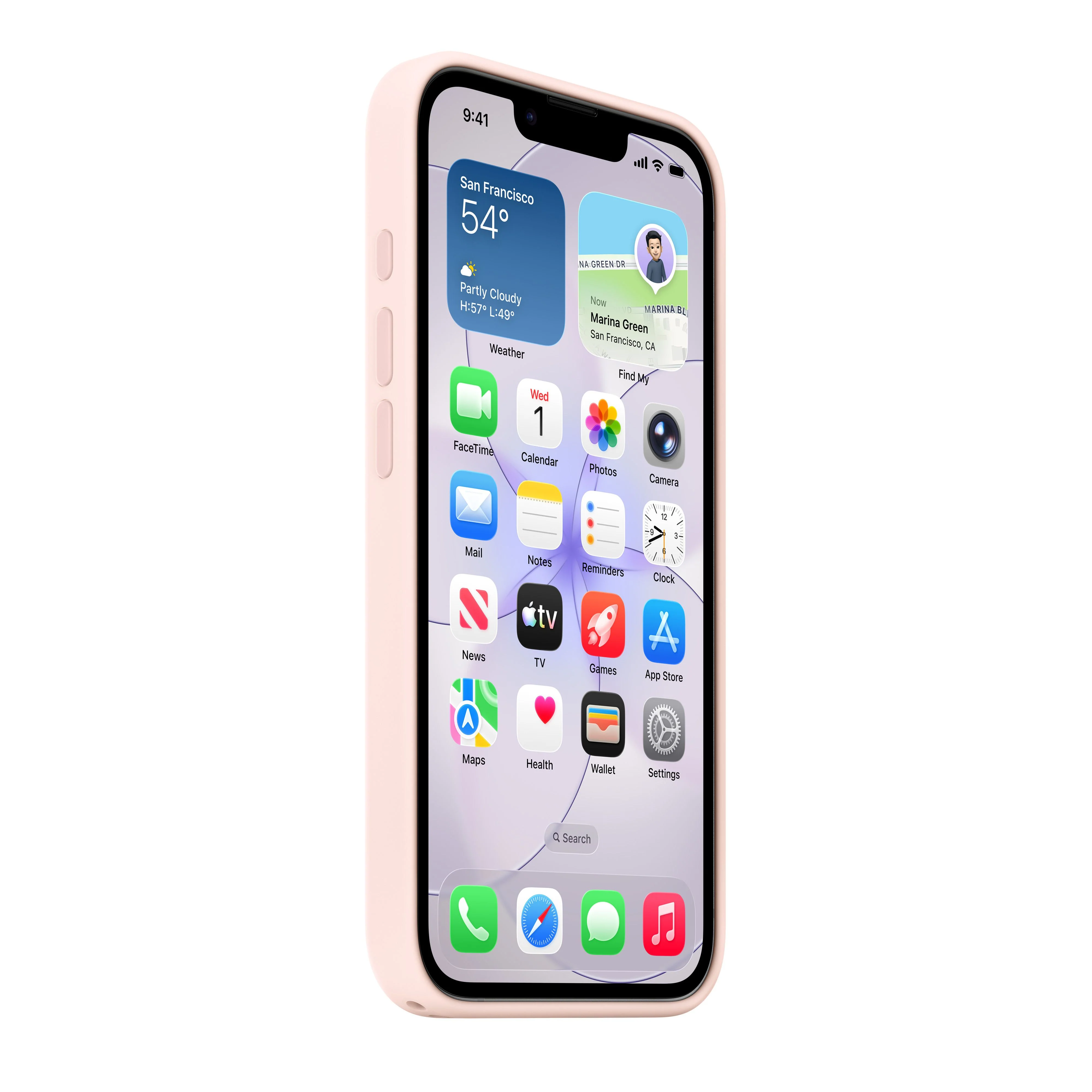 Siliconenhoesje met MagSafe voor iPhone 17e - Zachtroze - Image 4