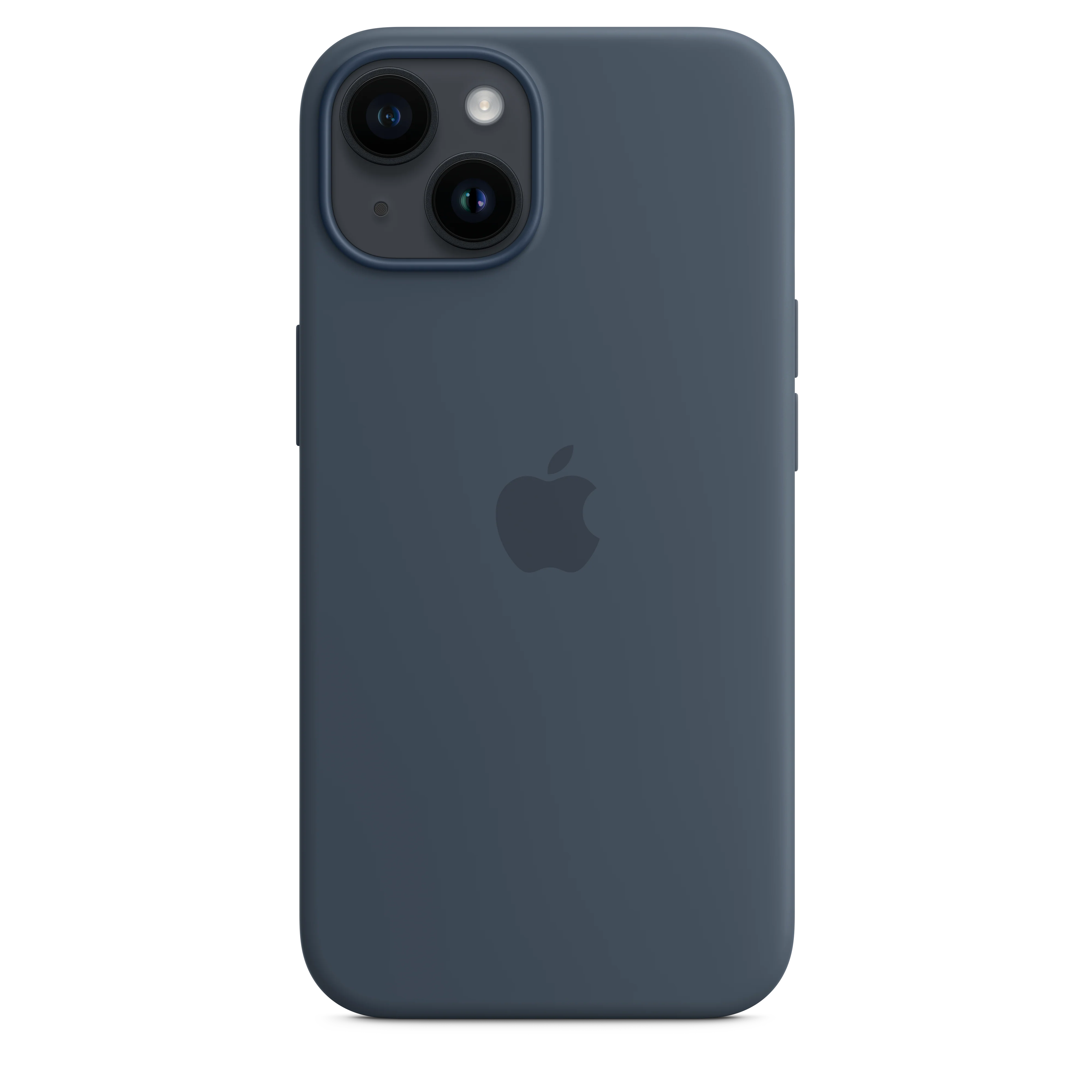 Siliconenhoesje met MagSafe voor iPhone 14 - Stormblauw - Image 3