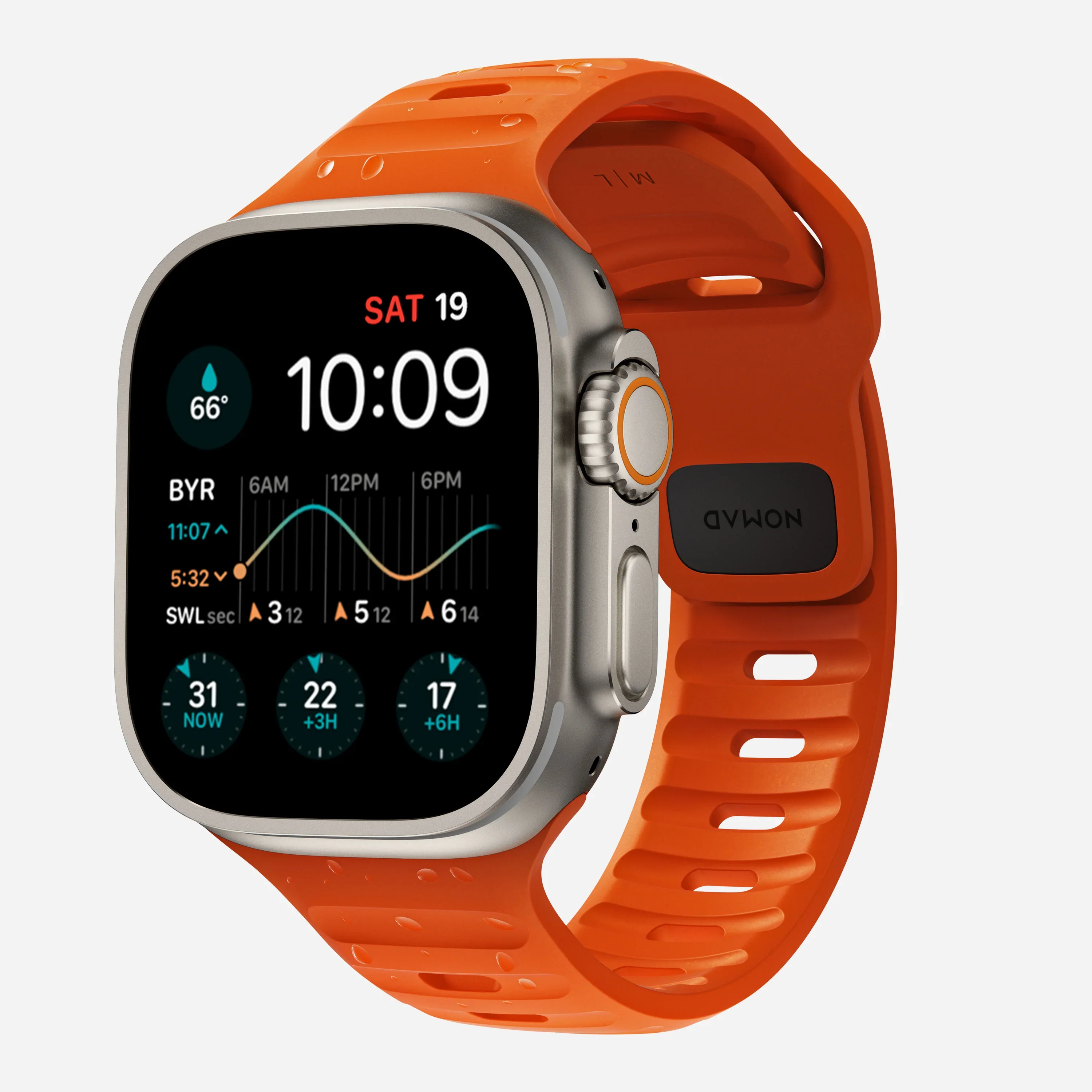 Nomad Sportbandje - 44/45/46/49 mm - Ultra Oranje - Image 2