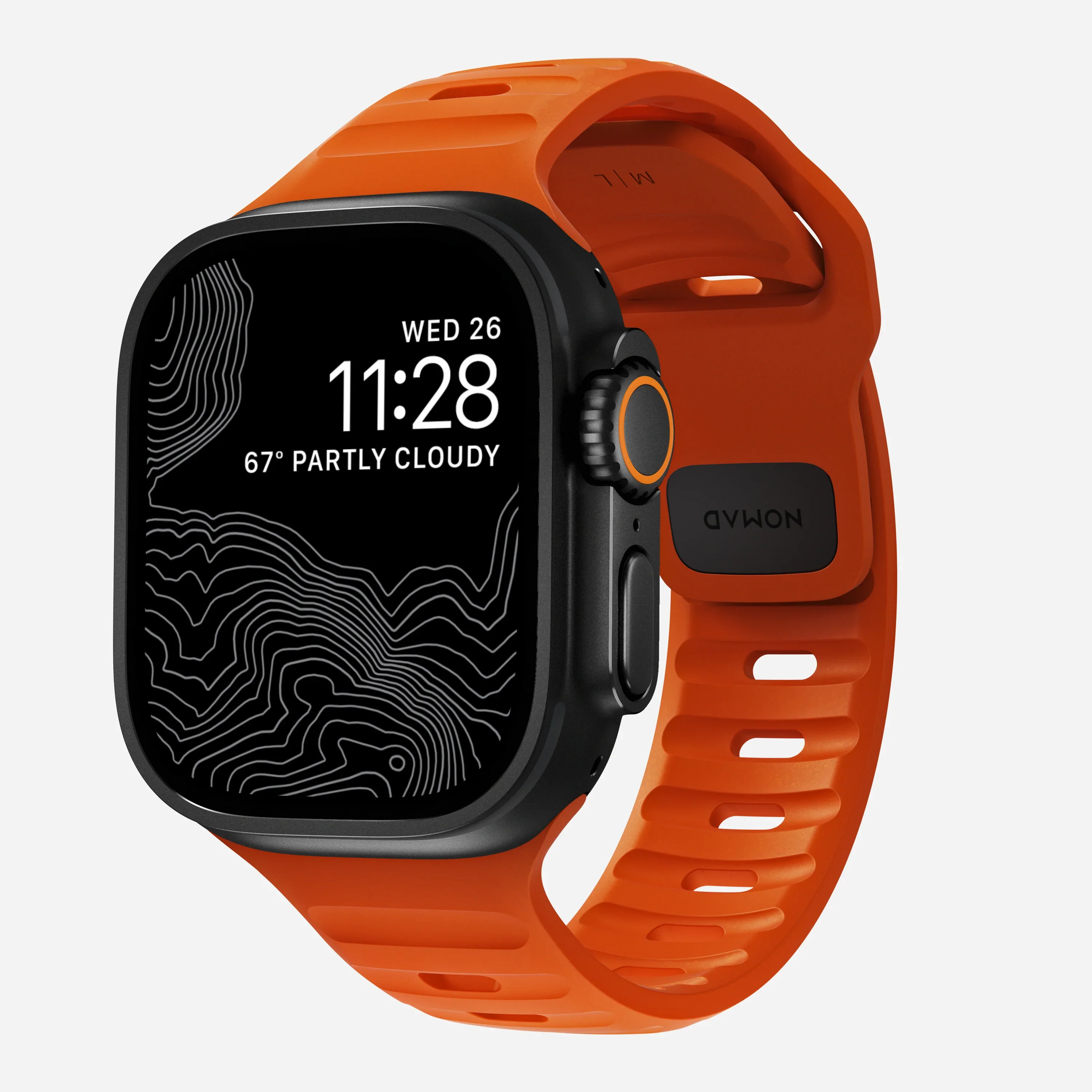 Nomad Sportbandje - 44/45/46/49 mm - Ultra Oranje - Image 3