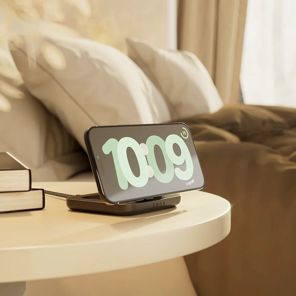 Zens Magnetic Nightstand Charger (Qi2) - Zwart - Image 5