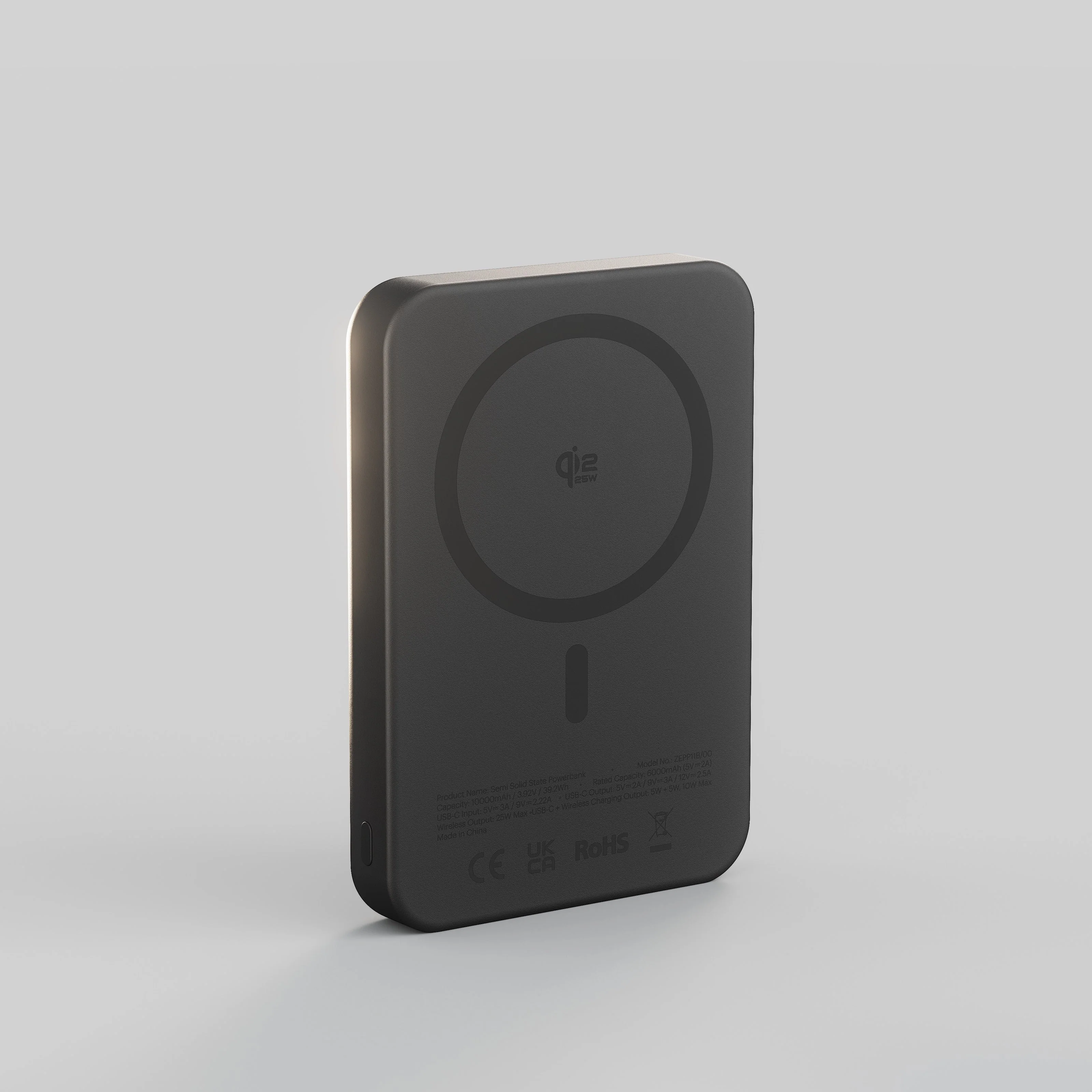 Zens Pro 2 | Semi Solid State 10.000mAh-powerbank met QI2.2 - Zwart