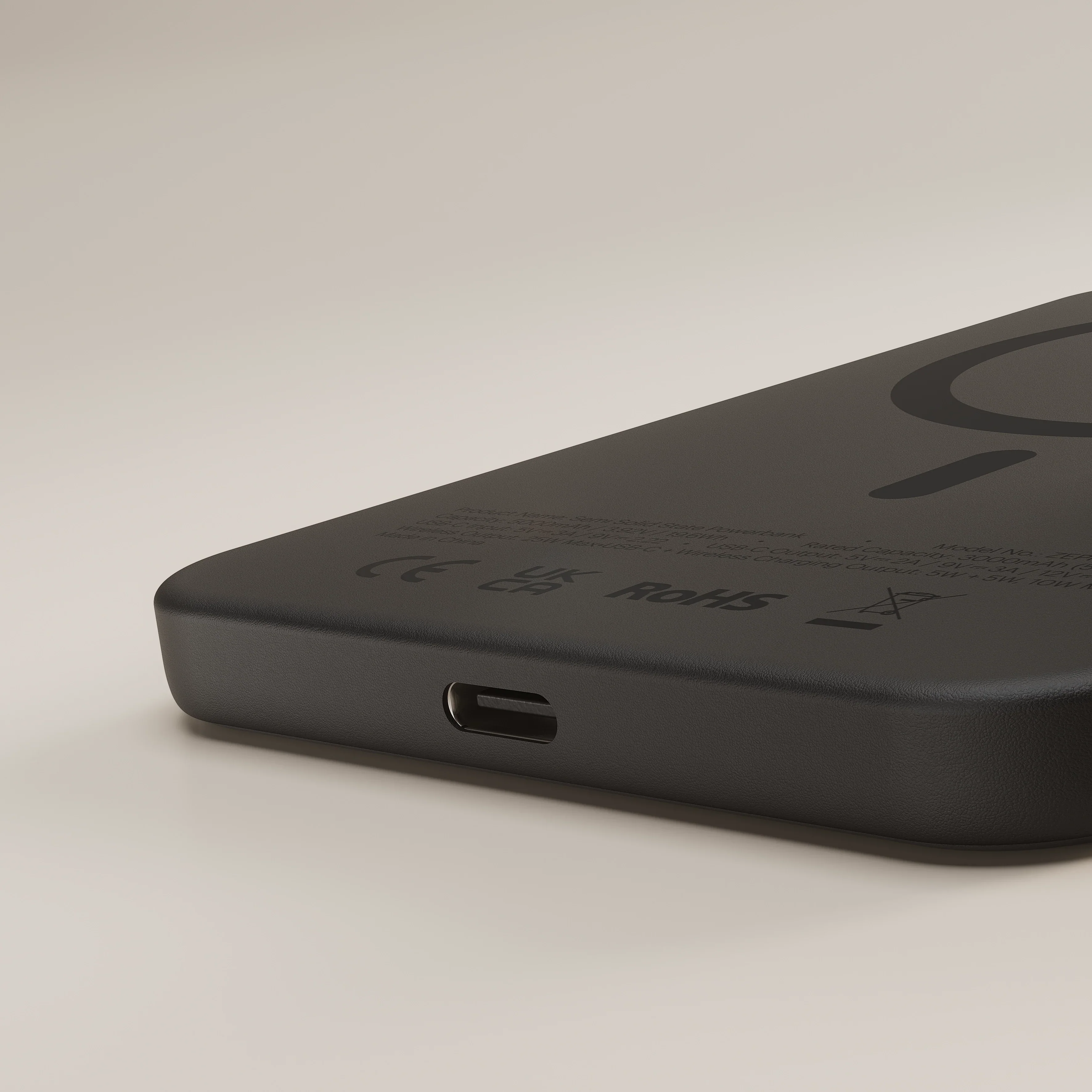 Zens Pro 2 | Semi Solid State 5.000mAh-powerbank met QI2.2 - Zwart - Image 4