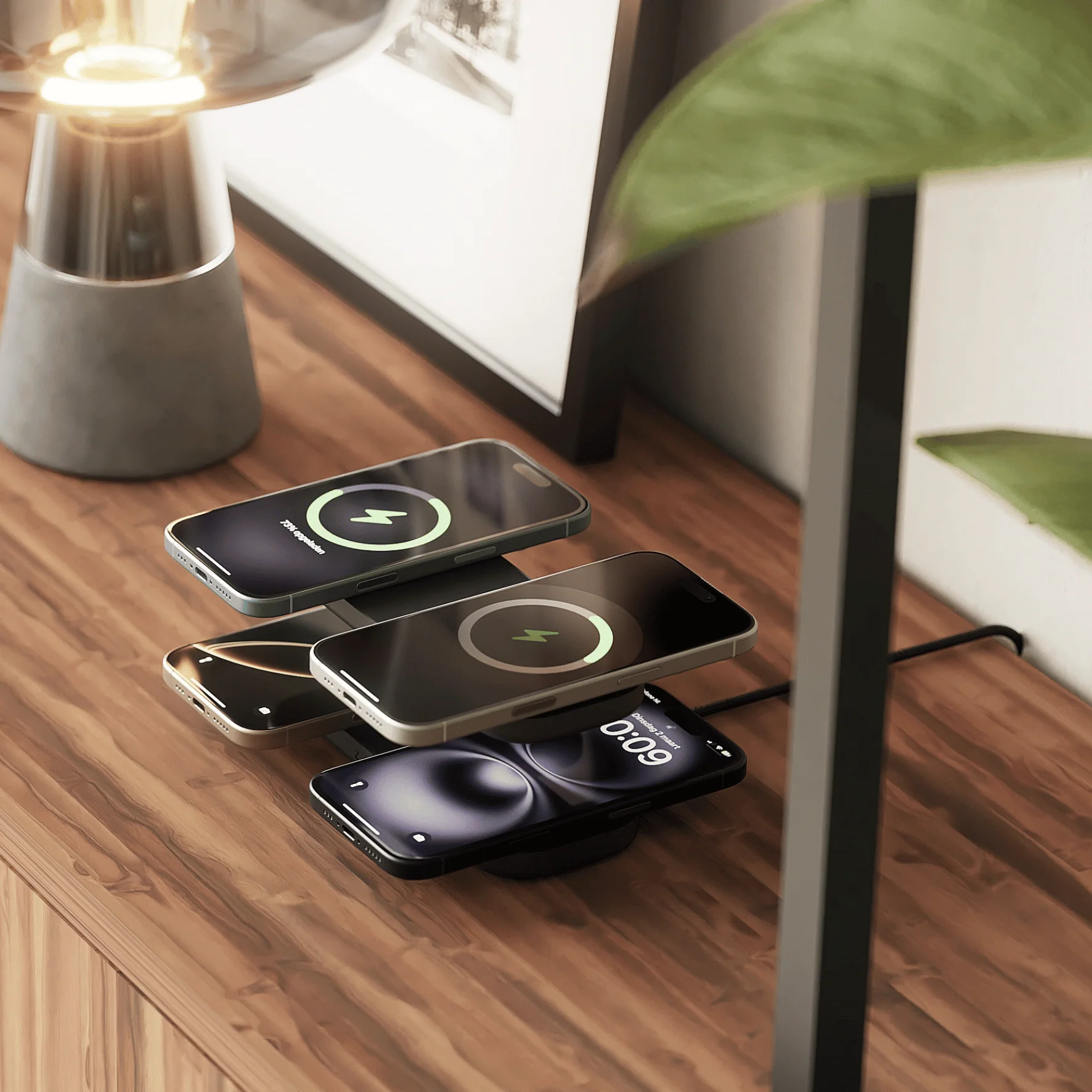 Zens Pro 4 | Quattro Wireless Charger Pro - Zwart - Image 5