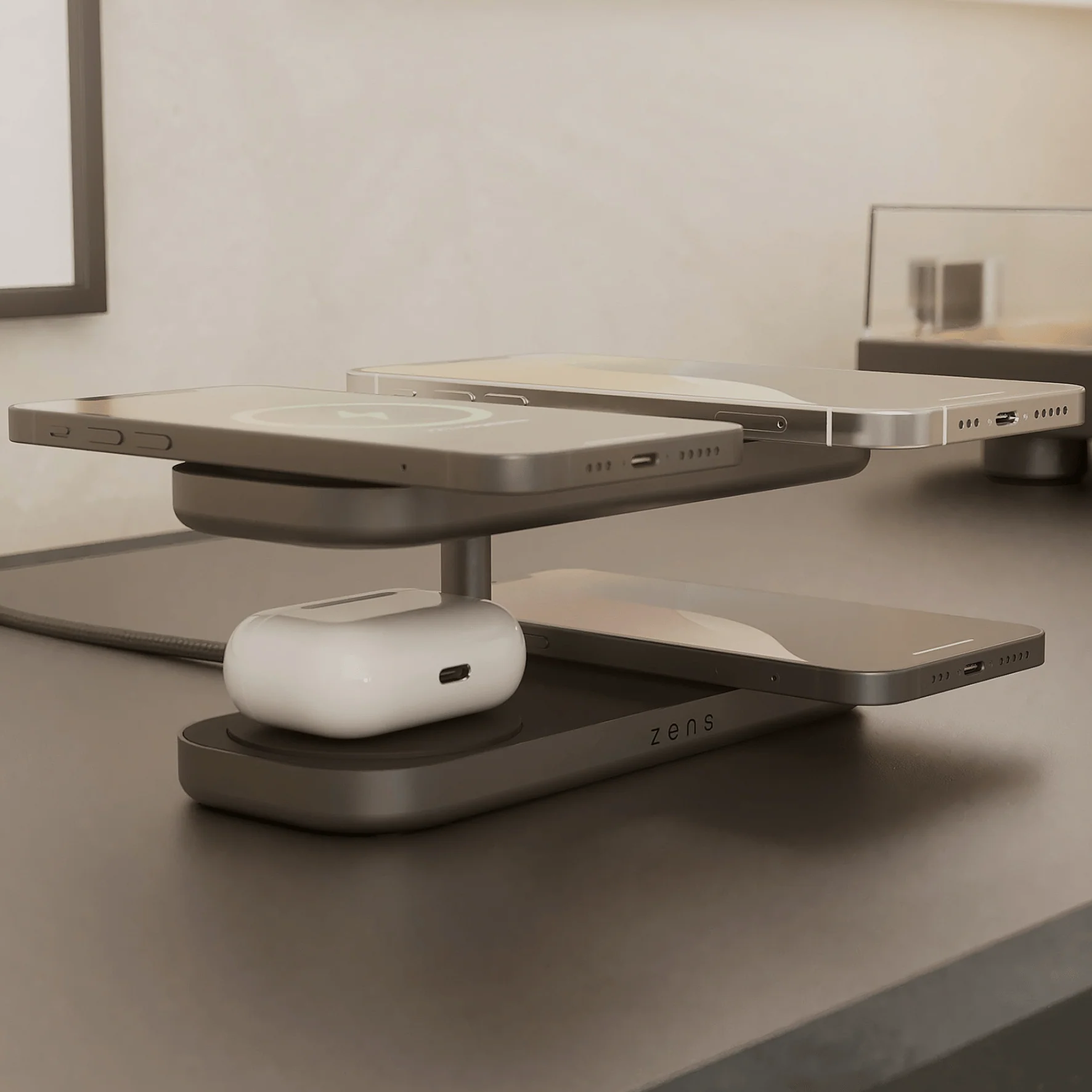 Zens Pro 4 | Quattro Wireless Charger Pro - Zwart - Image 7