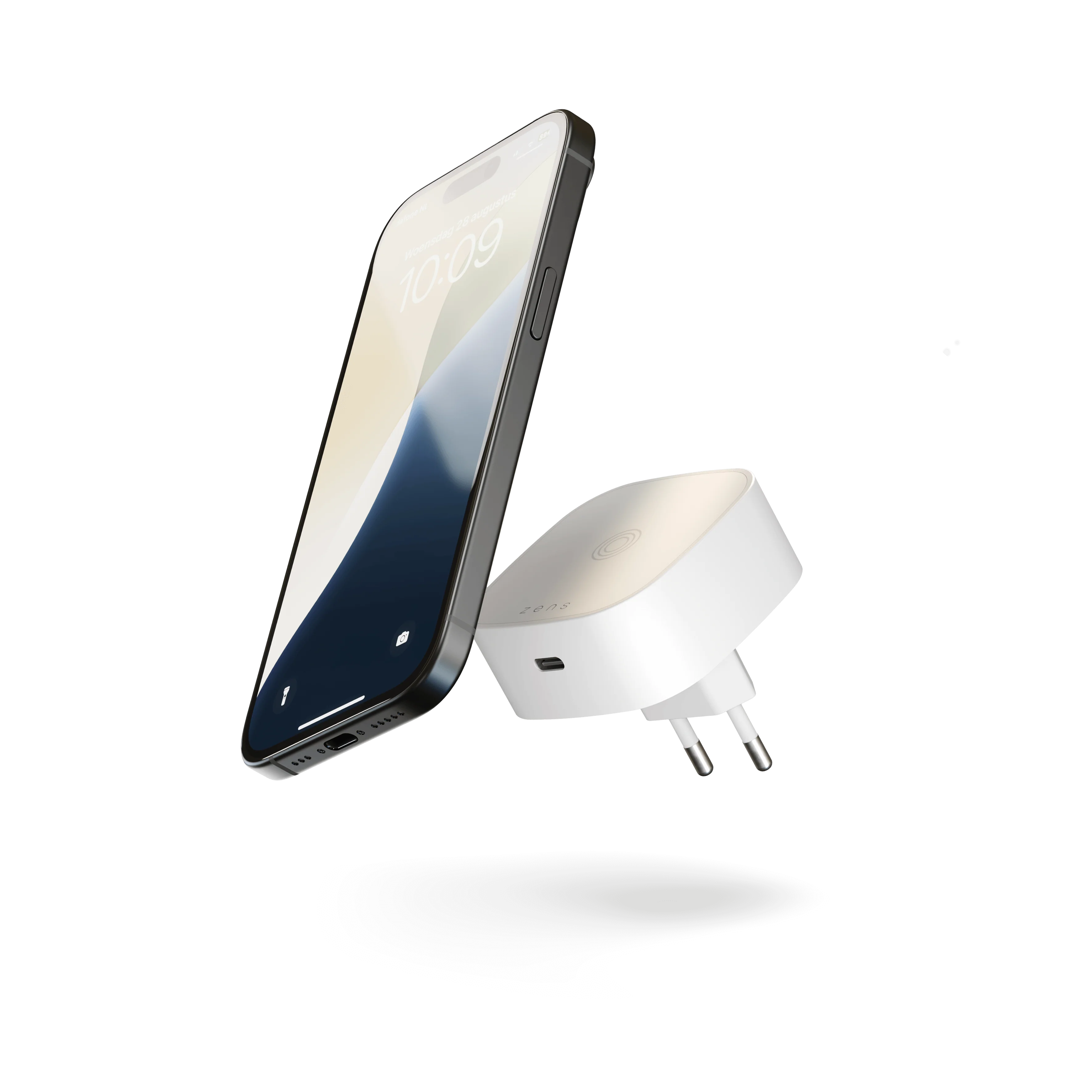 Zens Wireless Charging Adapter - Wit - Image 2